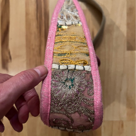 Vintage Girlhood Core Eclectic Boho fully Sequin Beaded Hobo Bag HP 🎉 🎉🥳 - Picture 15 of 17